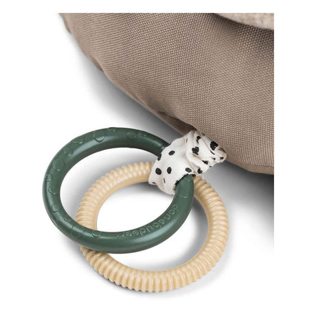 Done by Deer Tummy Time Spielzeug in Kroko-Beige