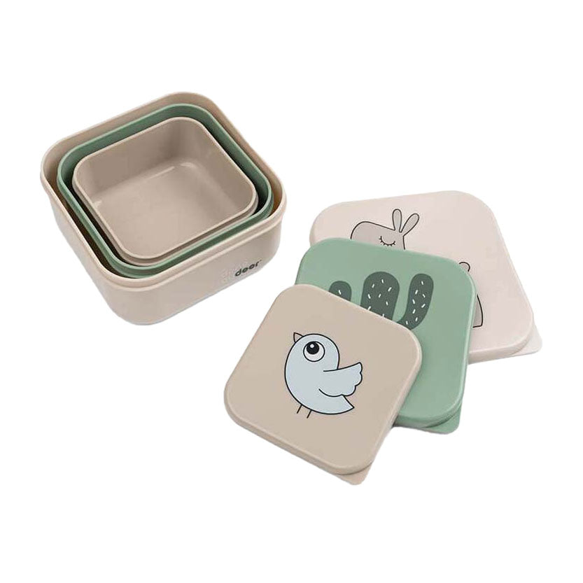 Done by Deer Snackbox Lalee Beige Mix, 3 Stk.