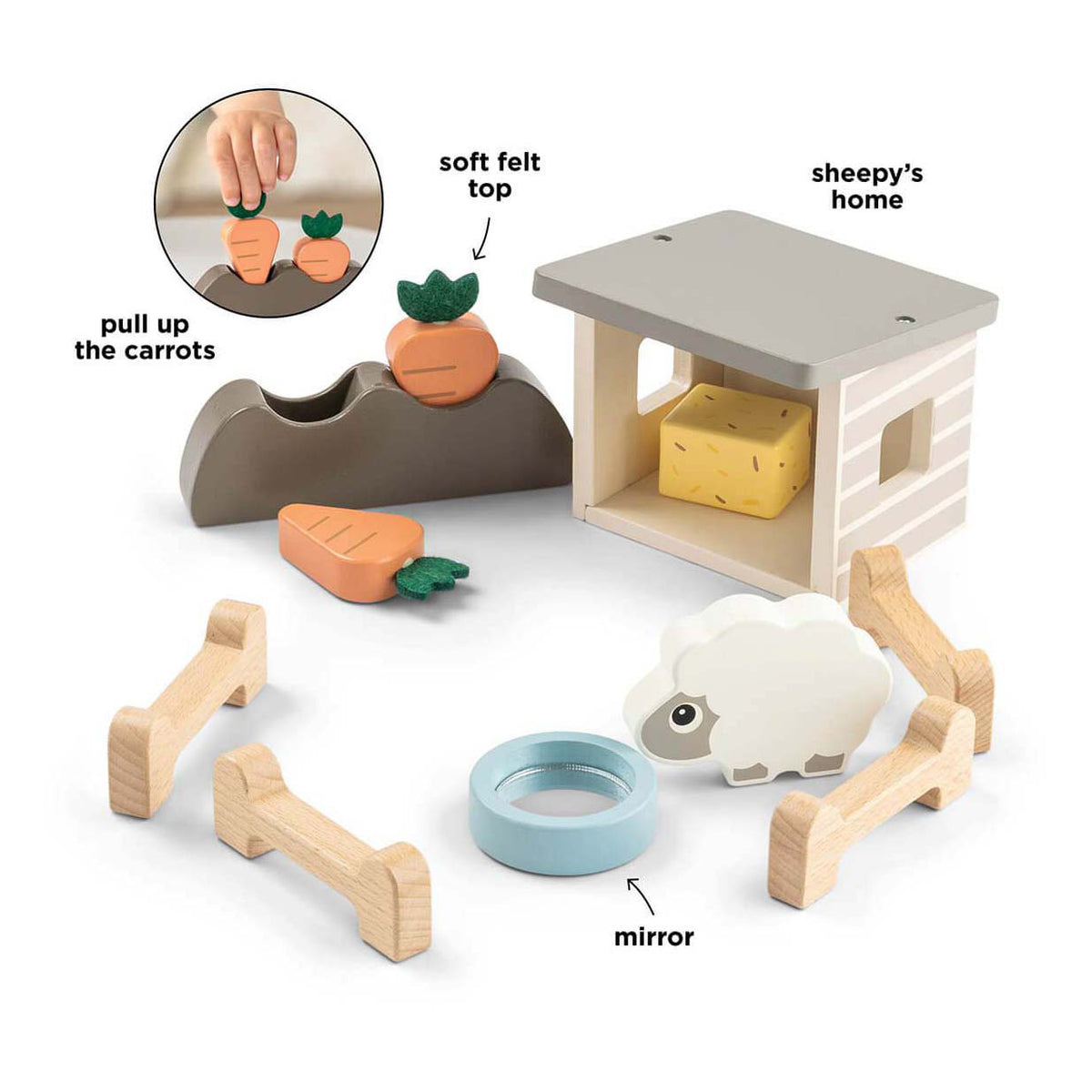 Done by Deer Tiny Farm Holzspielset Sheepy