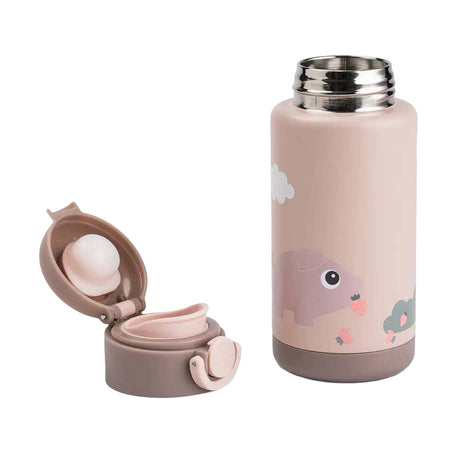 Done by Deer isolierte Trinkflasche Tiny Farm – Pink