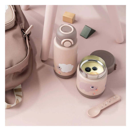 Done by Deer isolierte Trinkflasche Tiny Farm – Pink