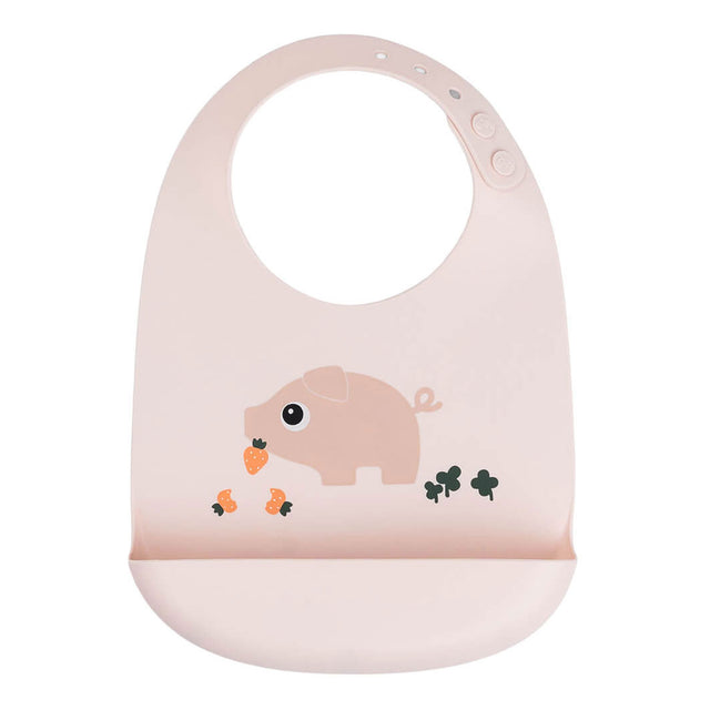 Done by deer siliconen slabbetje pigee - roze