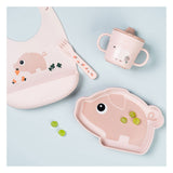 Done by deer siliconen slabbetje pigee - roze