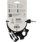 Simson spiraalkabelslot pro size xxl - 12mm x 180cm