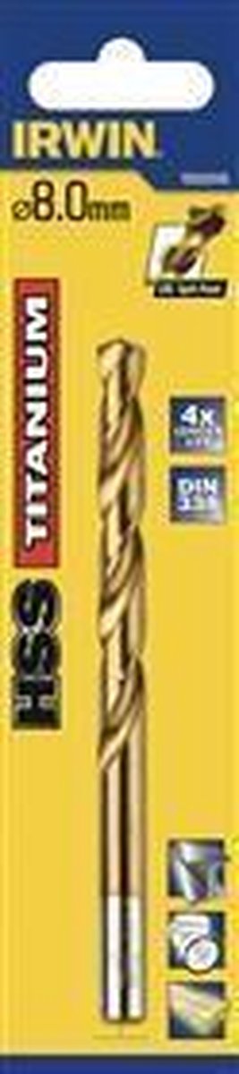 Irwin HSS-Metallbohrer 135° Titan 10 mm – 10502599