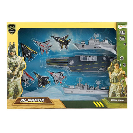 Toi-toys Toi Toys Alfafox Militärflugzeugträger mit Startkampfjets