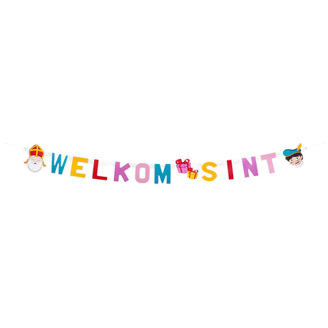 Boland Buchstabengirlande „Welcome Santa“.