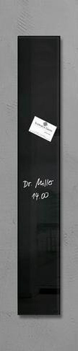 Sigel Glas-Magnettafel Artverum 12x78cm schwarz