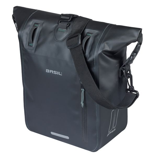 Basil einzelne Fahrradtasche Rivo M Plane Mik 12–15 l 14 x 25 x 38 cm – Schwarz