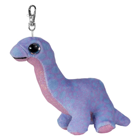 Schlüsselanhänger mit Lumo-Sternen von Selecta – Dino-Brontosaurier, 8,5 cm