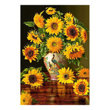 Selecta Castorland Puzzle Sonnenblumen in einer Pfauenvase, 1000 Teile.