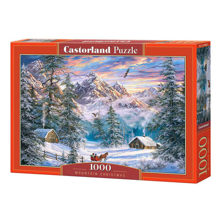 Castorland Mountain Christmas – Puzzle – 1.000 Teile – Satin-Finish – perfekte Passform – europäische Qualität