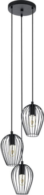 Eglo newtown hanglamp - e27 - ø 38 cm - zwart
