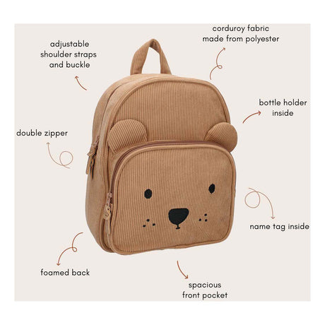 Kidzroom Rucksack Porto Beary aufgeregt braun