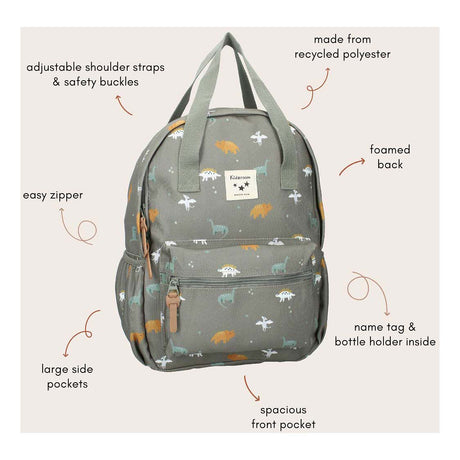 Kidzroom Rucksack Lille Small Talk Dino