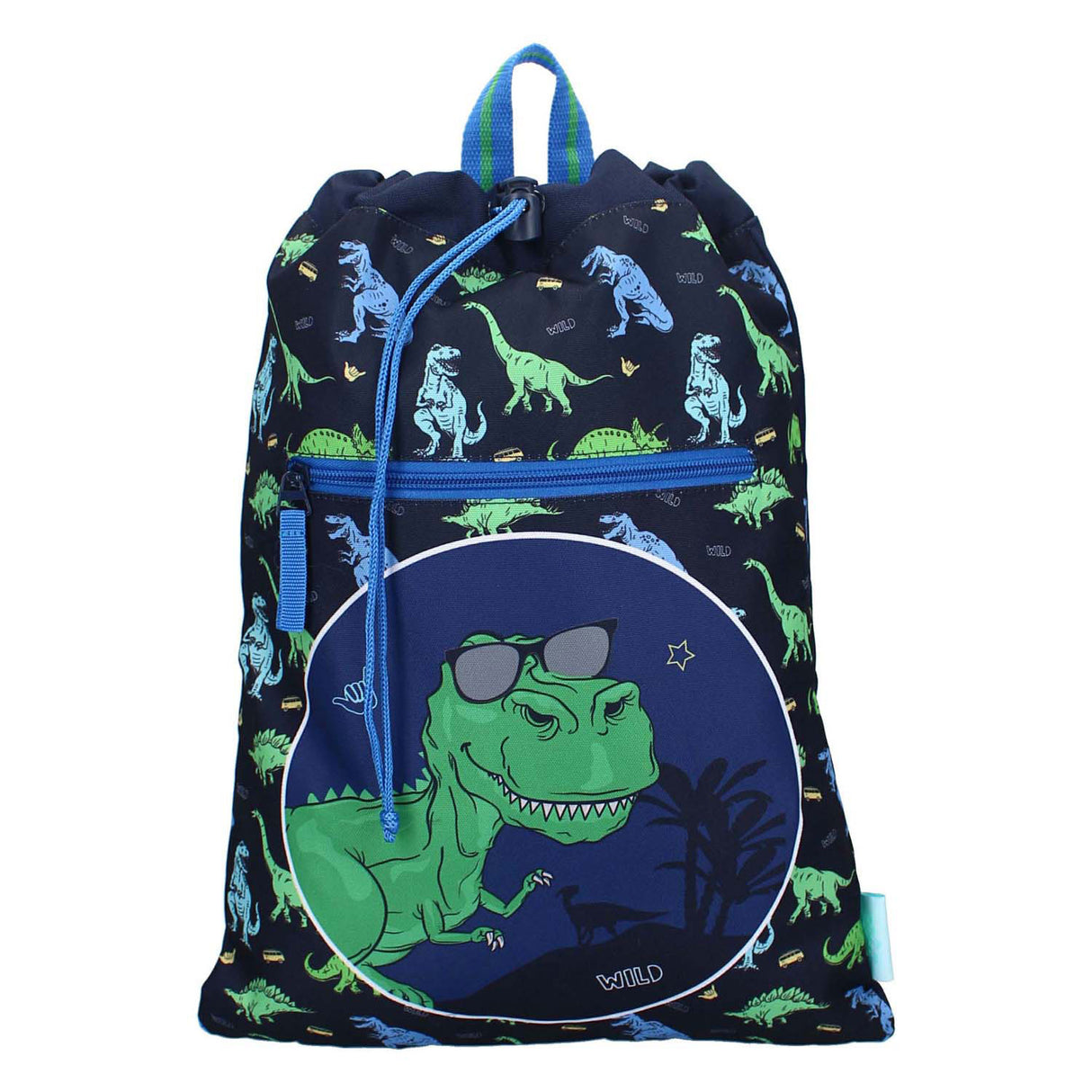 Vadobag lustiger Turnbeutel Happy Go Lucky Dino