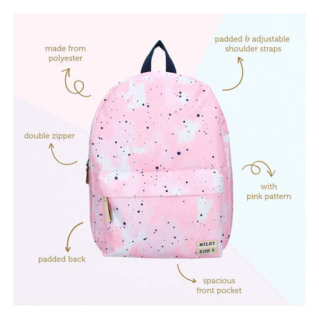 Milky Kiss Rucksack mit auffälligem Punktdruck