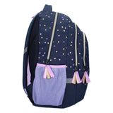 Milky Kiss Rucksack Dotted Delight Lila Gold Punkte, 3 Fächer