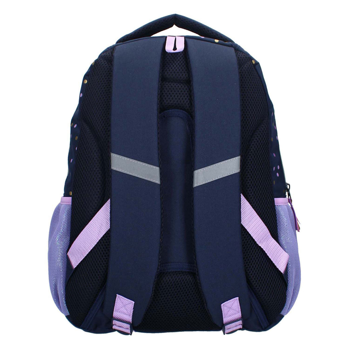 Milky Kiss Rucksack Dotted Delight Lila Gold Punkte, 3 Fächer