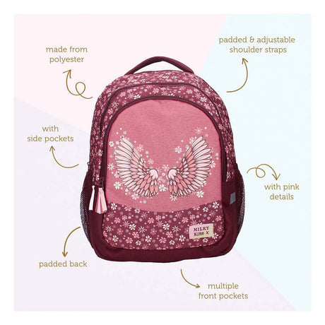 Milky Kiss Rucksack Wild Bliss Flowers, 3 Fächer