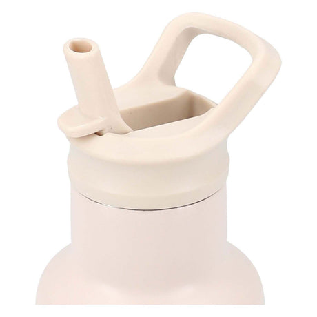 Kidzroom Small Talk – Schulbecher und Trinkflasche – 350 ml – Edelstahl – Flugzeug – Beige