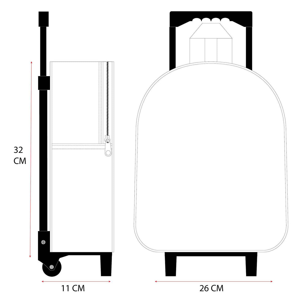 Vadobag Bluey 3D Trolley-Rucksack, oh glückliche Tage