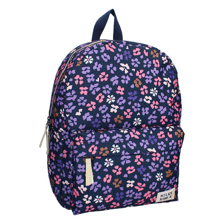 Rucksack Milky Kiss Prestige dunkelblaue Blumen
