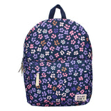 Rucksack Milky Kiss Prestige dunkelblaue Blumen