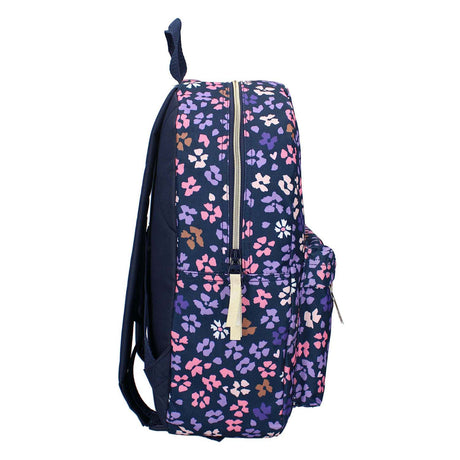 Rucksack Milky Kiss Prestige dunkelblaue Blumen
