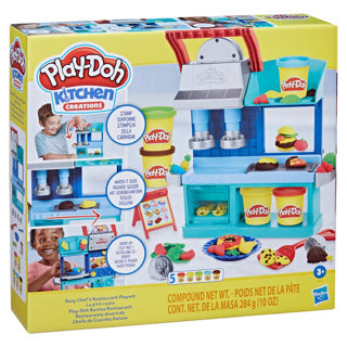 Playdoh Restaurant mit vielbeschäftigten Köchen