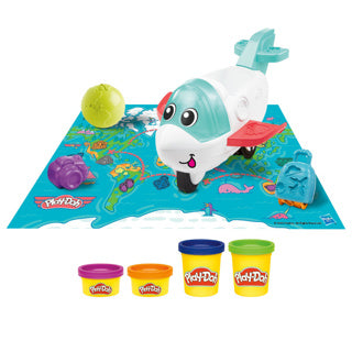 Play-Doh-Flugzeug-Explorer-Starterset – Modelliermasse – 4 Gläser
