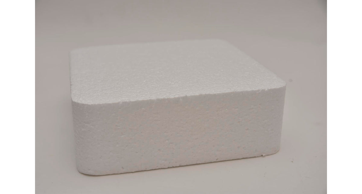 Styropor dummy vierkant afgerond 15x15x7