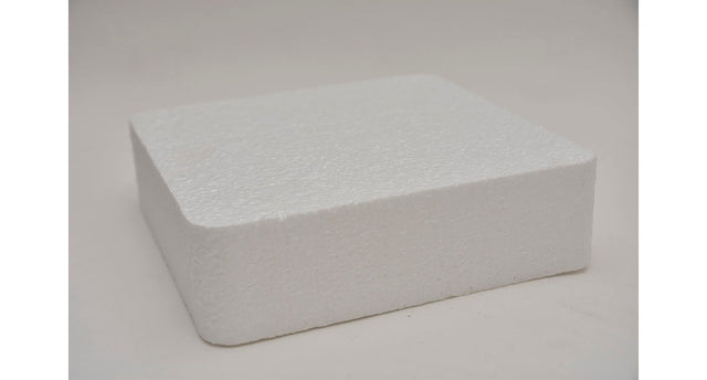 Styropor dummy vierkant afgerond 25x25x7