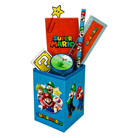 Undercover Super Mario Schreibtischset, 7-teilig.