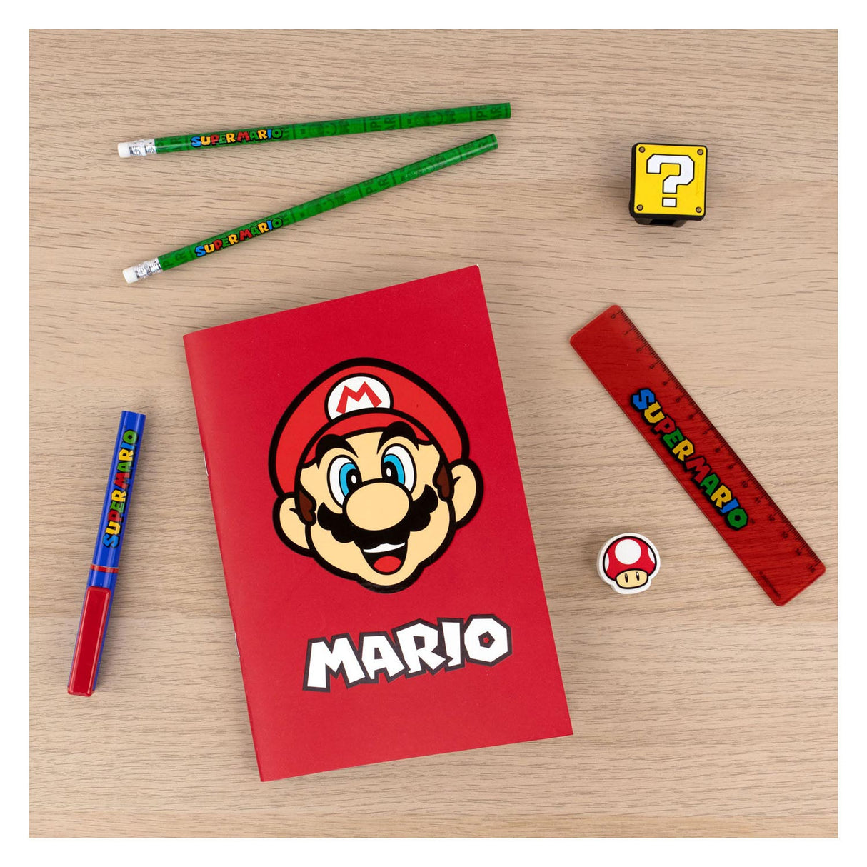 Undercover Super Mario Schreibset, 7-tlg.