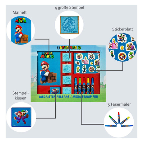 Super Mario Mega-Stempelset „Under Cover“.