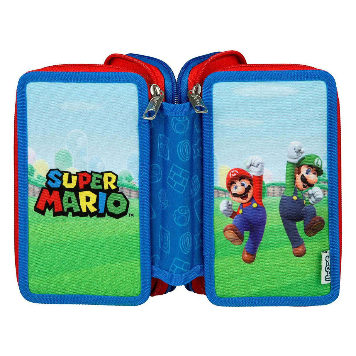 Undercover Super Mario Federmäppchen mit 3 Fächern
