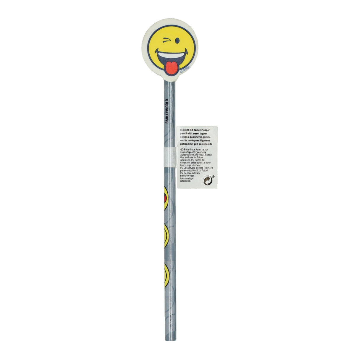 Undercover-Bleistift-Smiley mit Radiergummi-Aufsatz, pro Stück