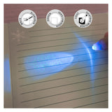 Undercover Secret -Tagebuch mit UV -Stift eingefroren