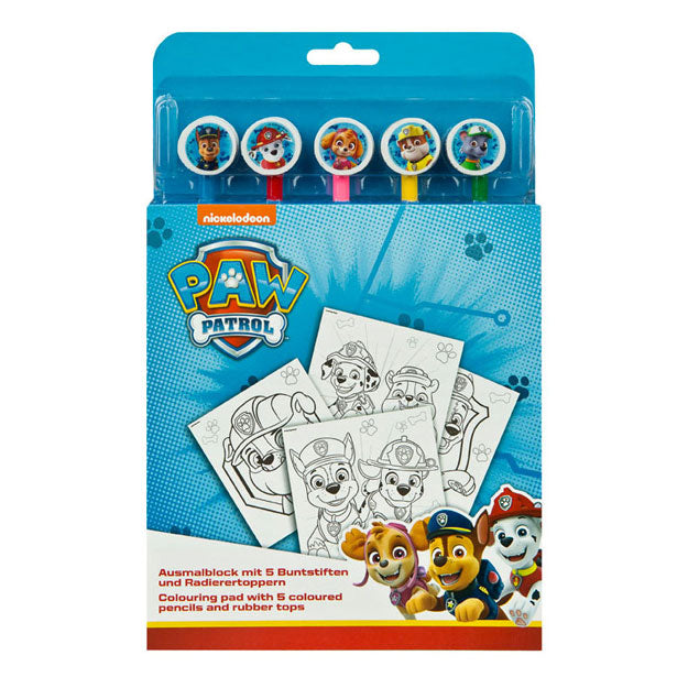 Undercover Color Block Paw Patrouille mit 5 farbigen Stiften
