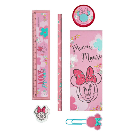 Mit Minnie Maus gefüllte Stiftebox, 7-teilig