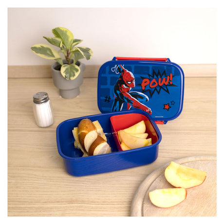 Undercover Spiderman Lunchbox blau rot