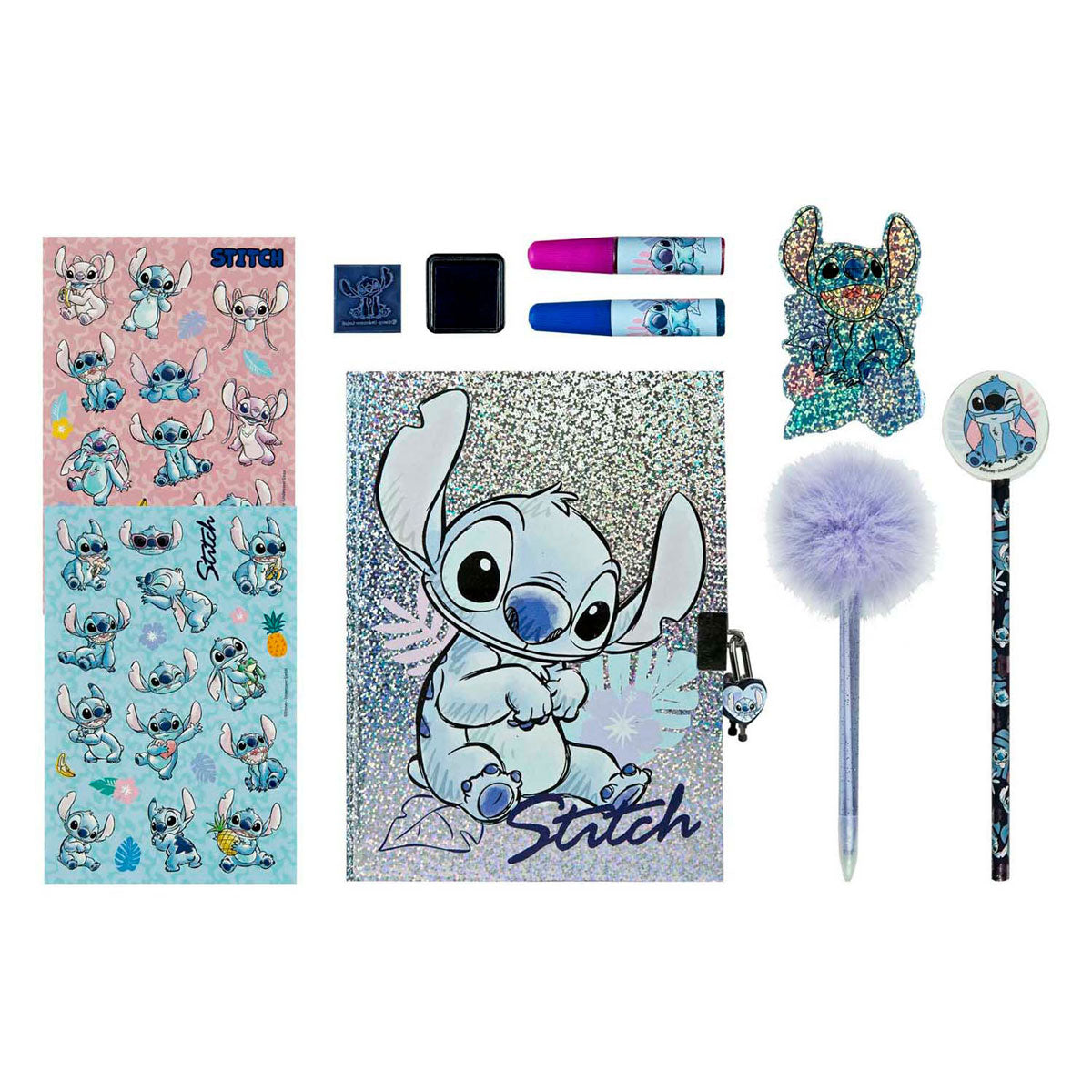 Undercover Stitch-Glitzer-Tagebuch-Set