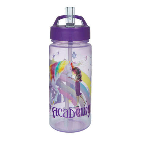 Undercover Unicorn Academy Trinkbecher 500 ml, Einhorn-Regenbogen-Design.