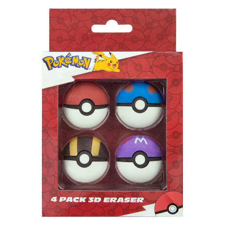 Undercover Radiergummi-Set Pokémon – 4-tlg.