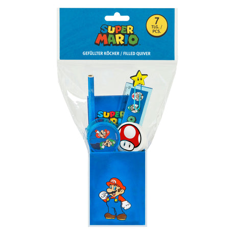 Super Mario Schreibtischset – 7-teilig.