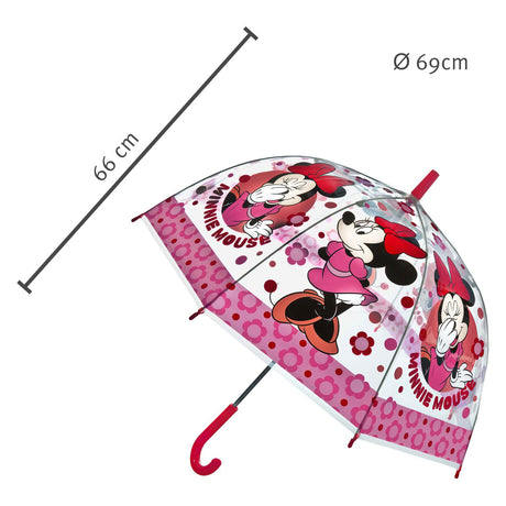 Undercover transparenter Regenschirm Minnie Maus