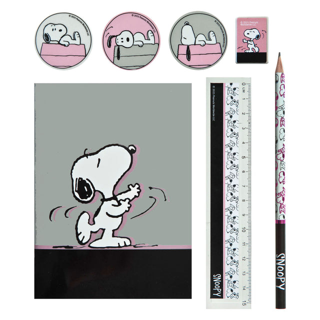 Undercover notitie set in etui snoopy