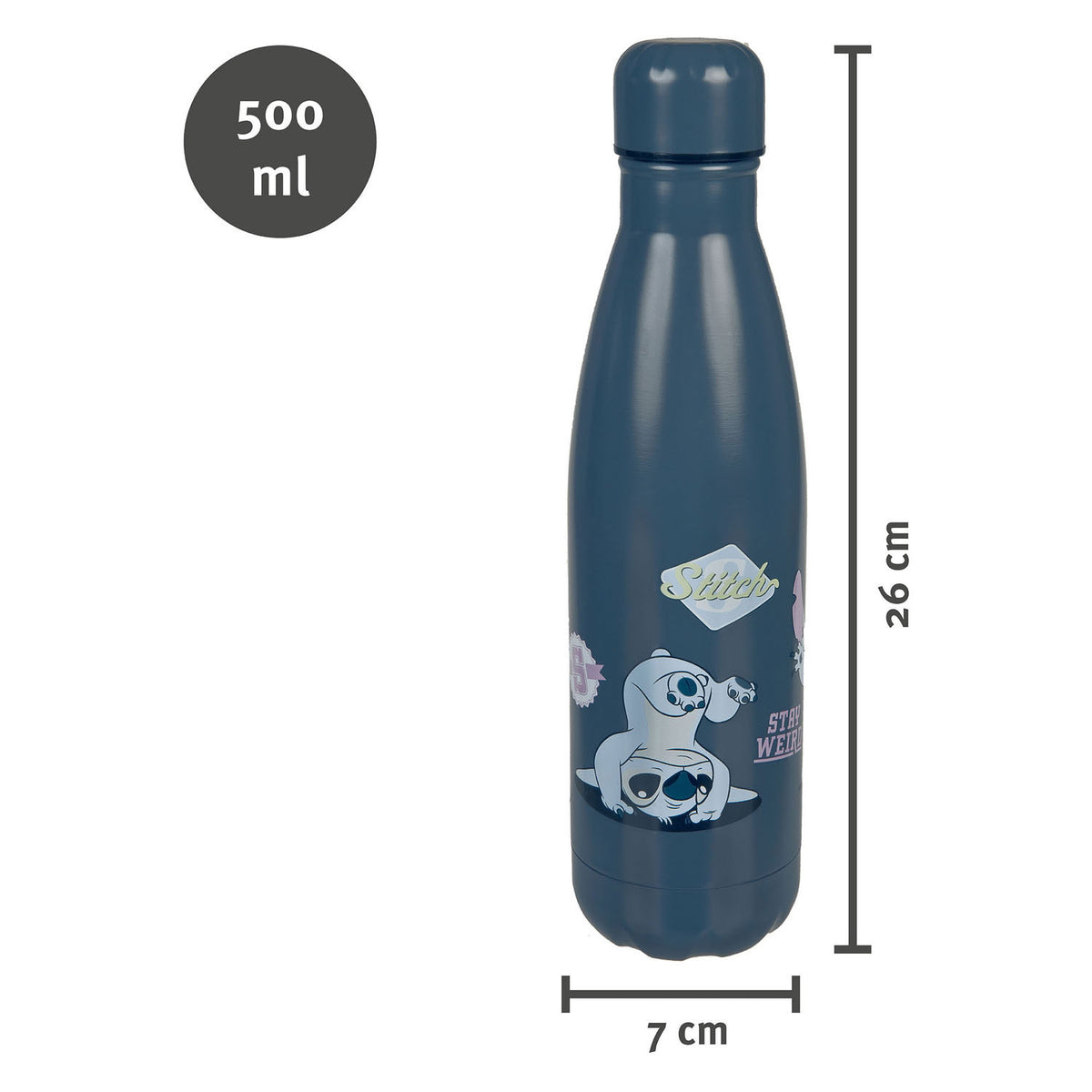 Undercover rvs drinkfles lilo stitch - 500ml