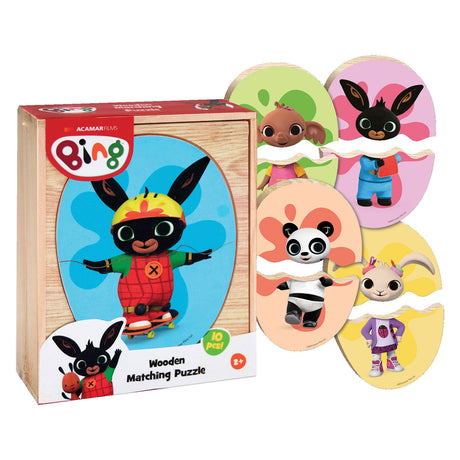 Brandless Sans Marque Bing Holzpuzzle Lernspielzeug 10 Teile Motorik.